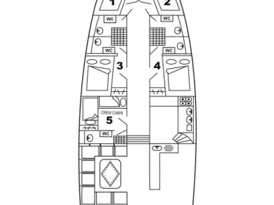 Alquiler de Velero, con o sin patrón Custom Made Tivat
