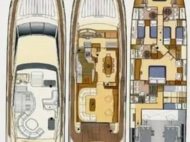 Alquiler de Yate de lujo, con o sin patrón Ferretti Seget Donji