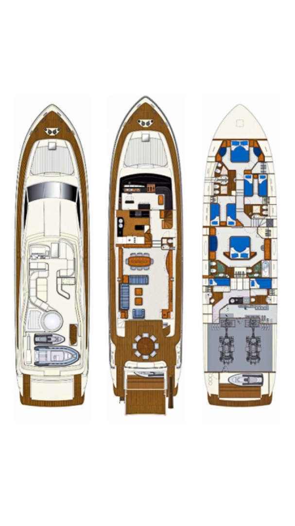 Alquiler Yate de lujo Ferretti con o sin  título de navegación