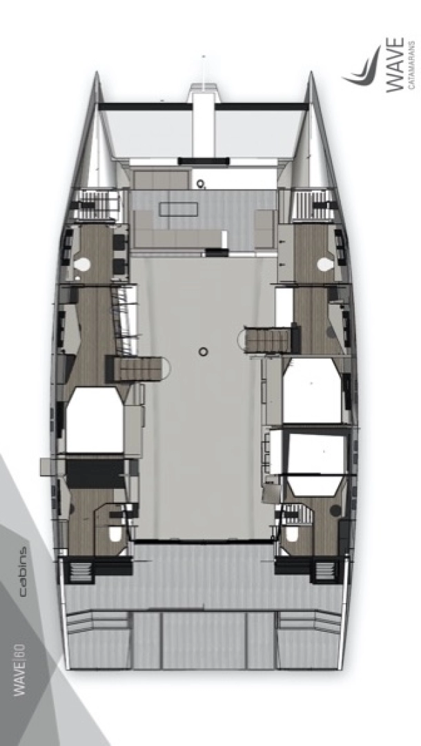Alquiler de Wave Catamarans Wave 60 - 4 + 2 cab. en Paradise Island