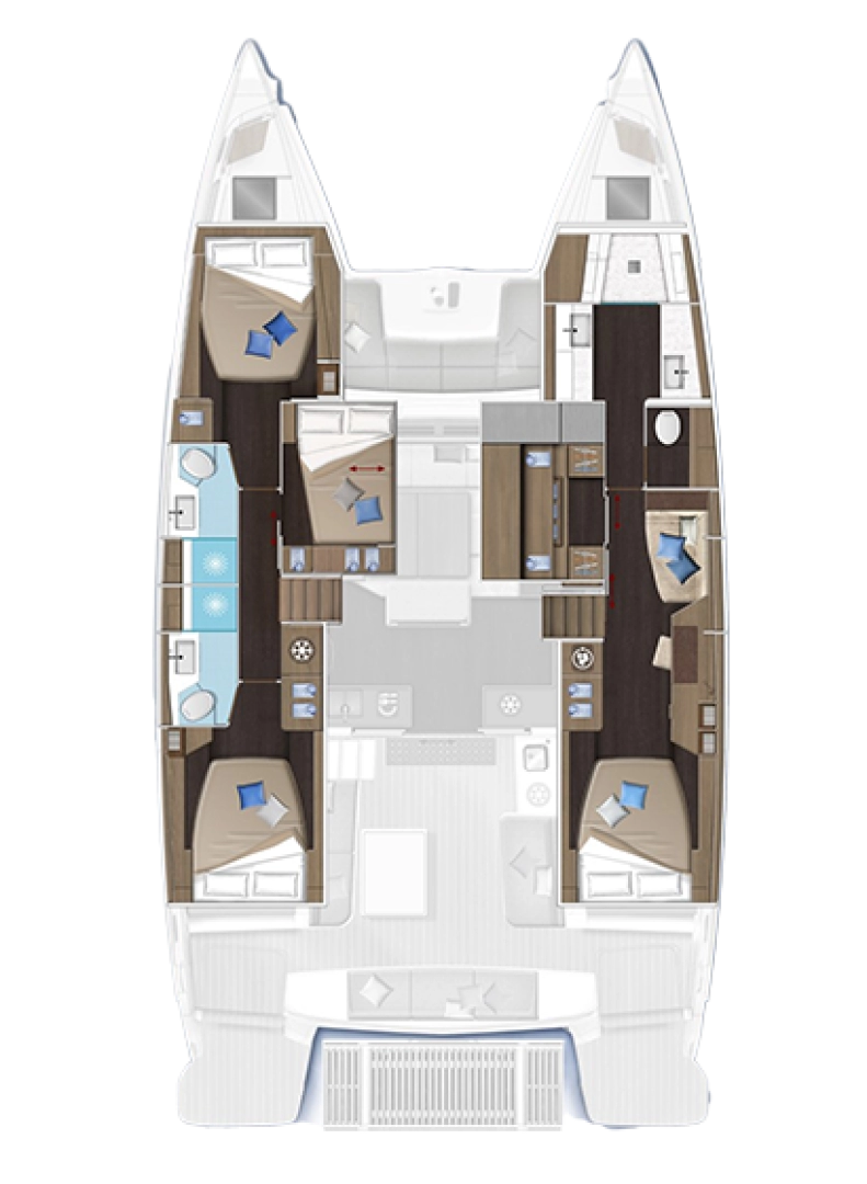 Alquiler Catamarán Lagoon con o sin  título de navegación