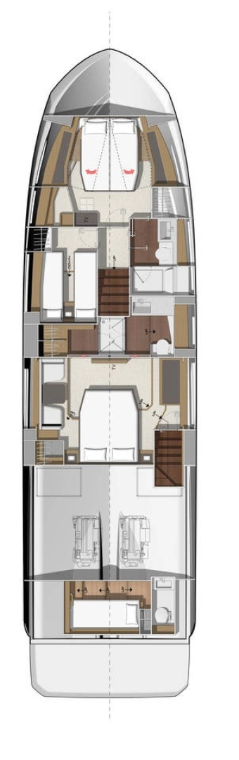 Jeanneau Prestige 520 Flybridge - 3 + 1 cab. de alquiler a Split