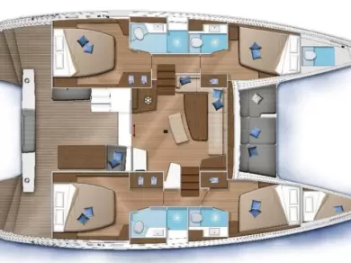 Alquiler de barcos Lefkáda barato de Lagoon 42