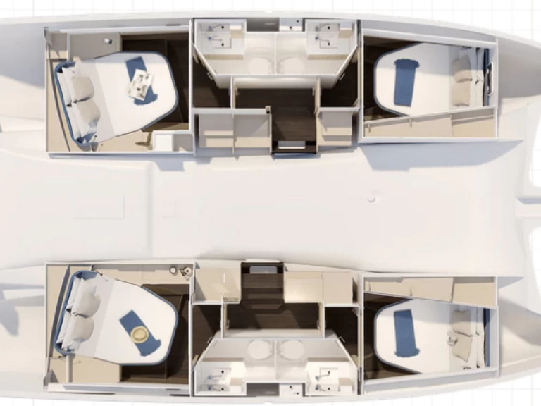 Alquiler de Fountaine Pajot Fountaine Pajot FP 41 Quatuor 4 en Lávrio