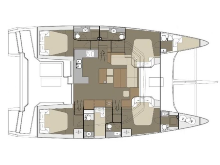 Alquiler de barcos Sant Antoni de Portmany barato de Dufour Catamarans 48 Sail