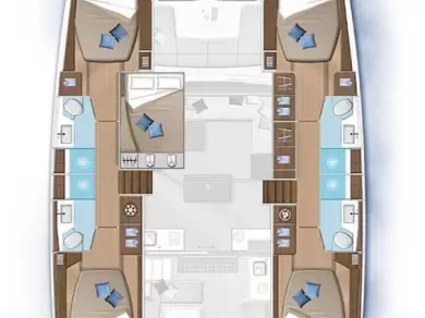 Alquiler de barcos Lefkáda barato de Lagoon 50