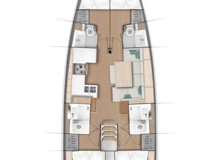 Alquiler de Jeanneau Sun Odyssey 490 en Neo Klima