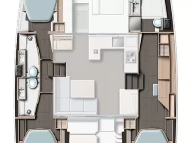 Alquiler de Leopard Catamarans / Robertson & Caine Leopard 42 - 3 cab. en Marsh Harbour