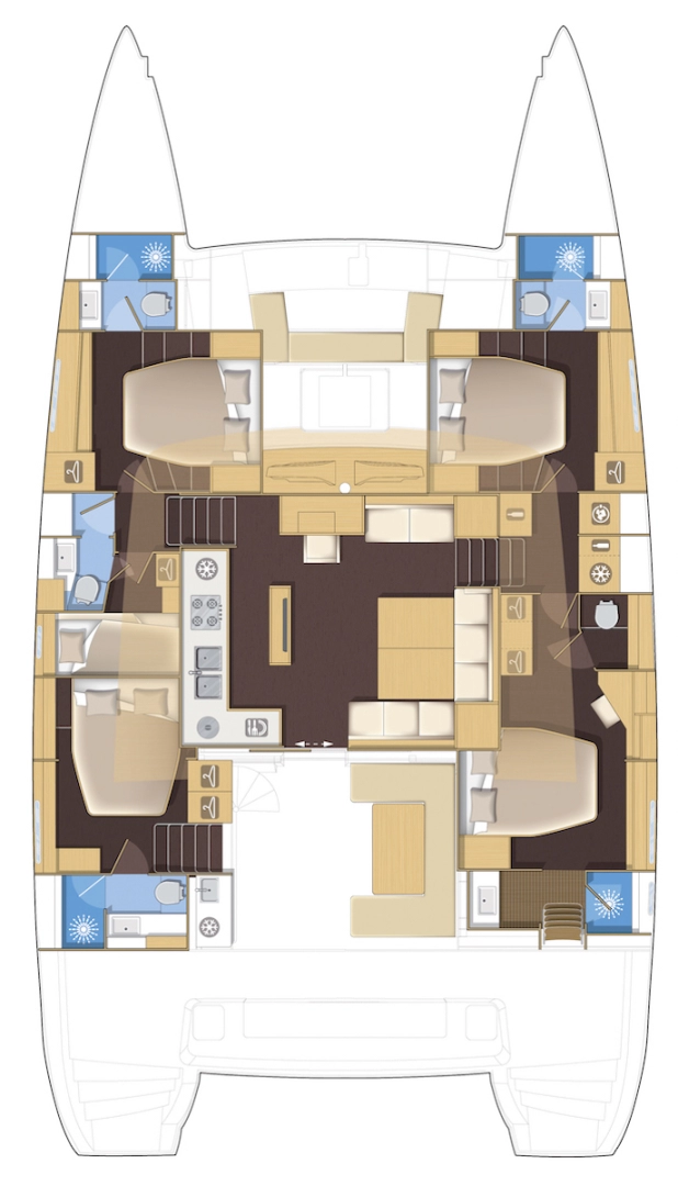 Alquiler Catamarán en Cagliari - Lagoon Lagoon 52 F