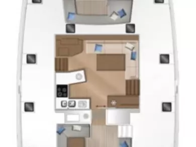 Alquiler de embarcaciones Lagoon Lagoon 450 F enSant Antoni de Portmany en Samboat