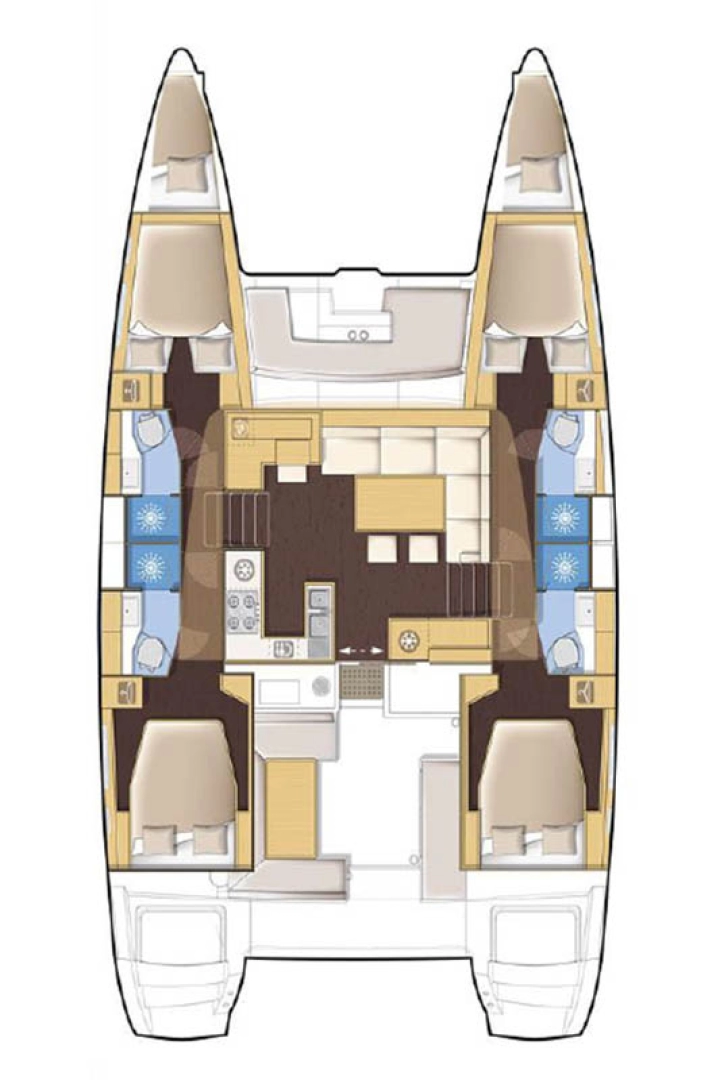 Alquiler de Lagoon Lagoon 450 F en Eden Island