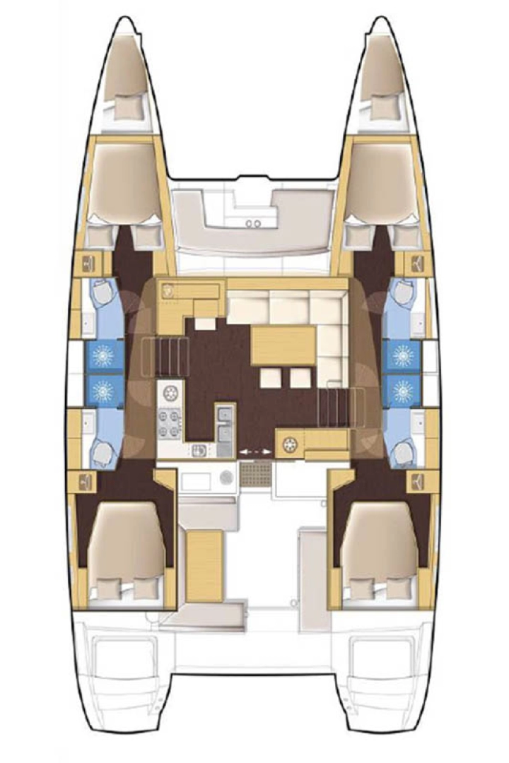 Alquiler de Catamarán, con o sin patrón Lagoon Komolac