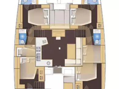 Alquiler de barcos Palma de Mallorca barato de Lagoon 52 F