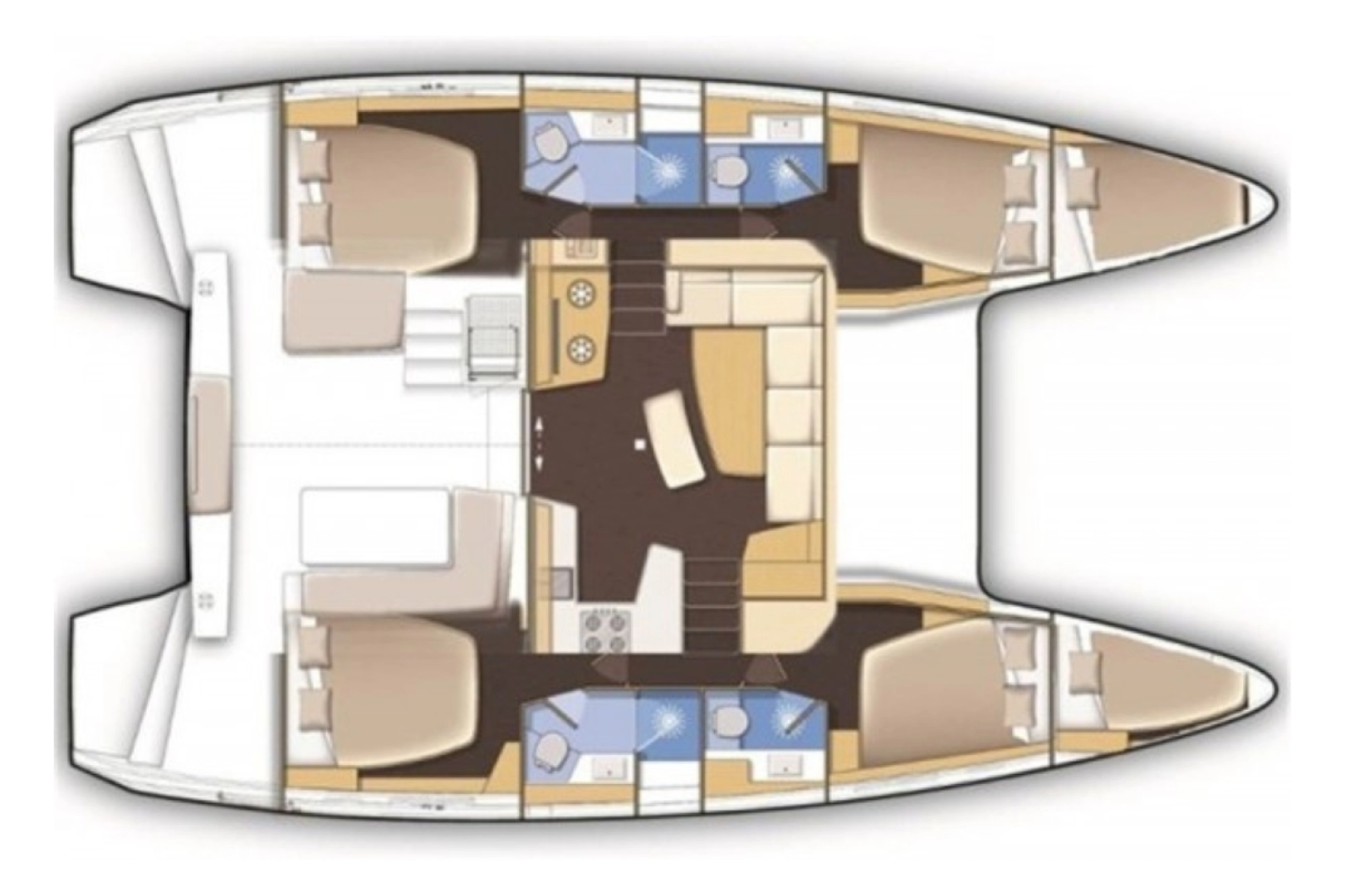 Alquiler Catamarán Lagoon con o sin  título de navegación