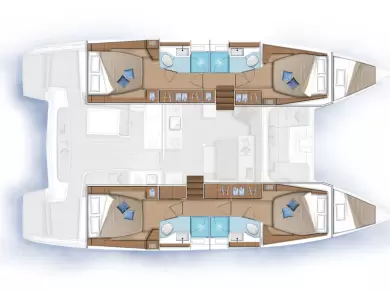 Alquiler Catamarán Lagoon con o sin  título de navegación