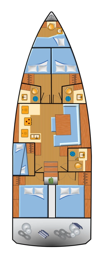 Alquiler de barcos Split barato de Sun Odyssey 490