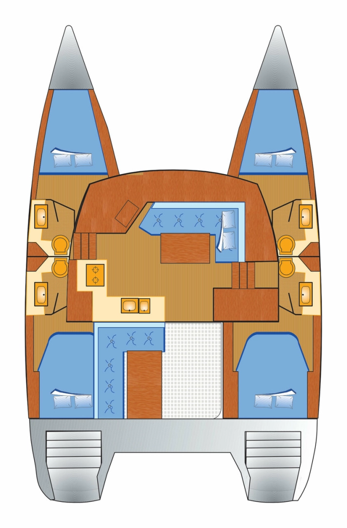 Alquiler de embarcaciones Fountaine Pajot Lucia 40 enRogoznica en Samboat