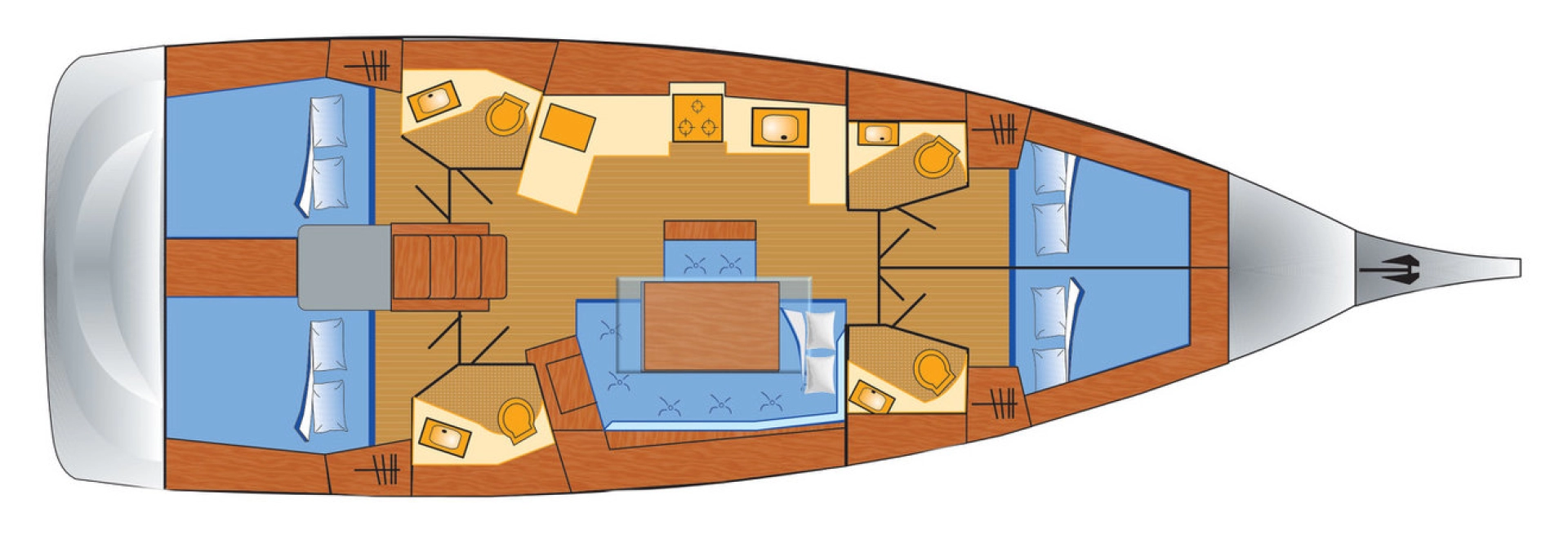 Alquiler de barcos Rogoznica barato de Oceanis 46.1