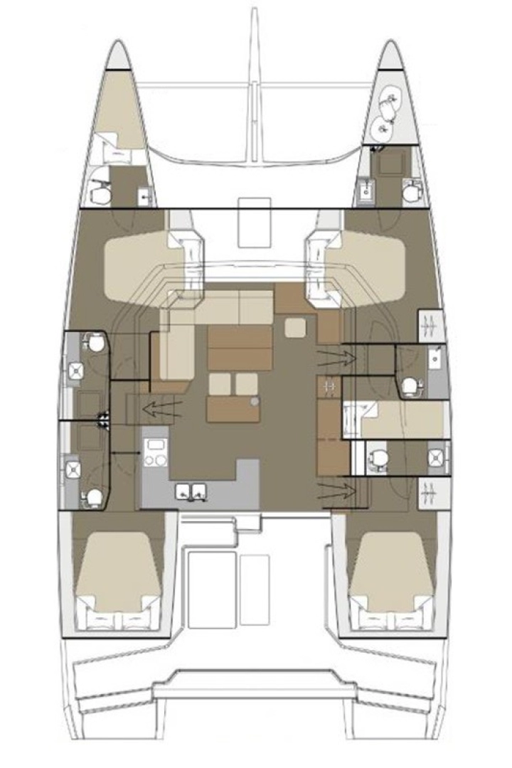 Dufour Dufour Catamarans 48 Sail de alquiler a Komolac