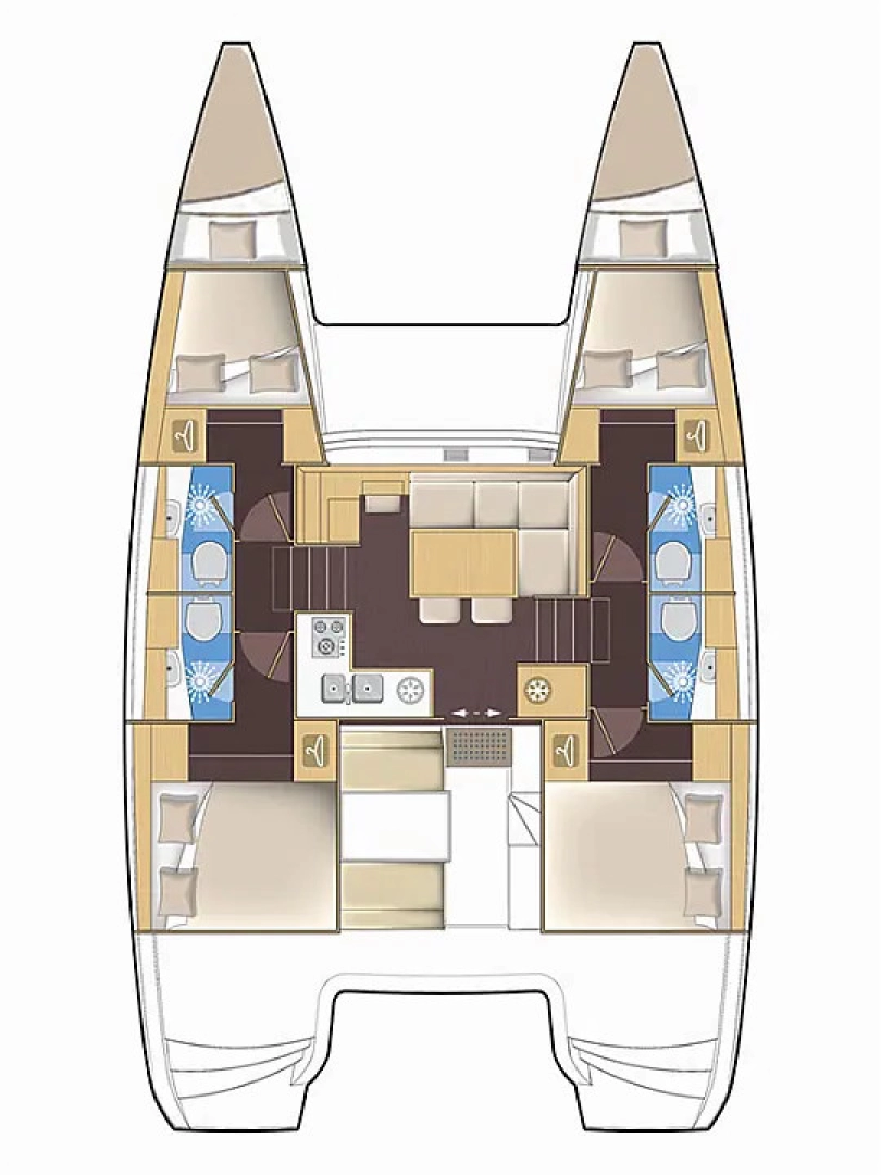 Alquiler de Catamarán, con o sin patrón Lagoon Punat