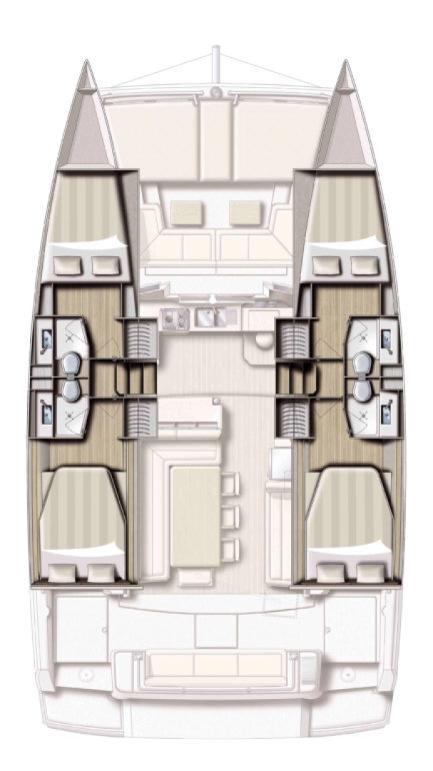 Alquiler Catamarán en Lefkáda - Bali Bali 4.1