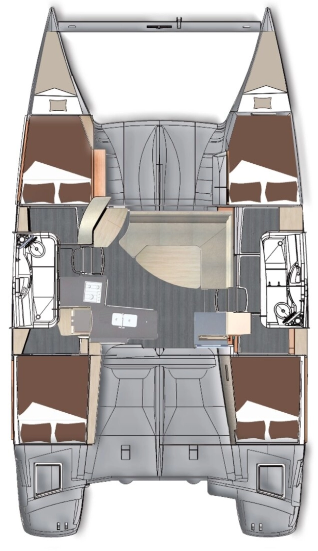 Alquiler Catamarán en Kaş - Fountaine Pajot Lipari 41