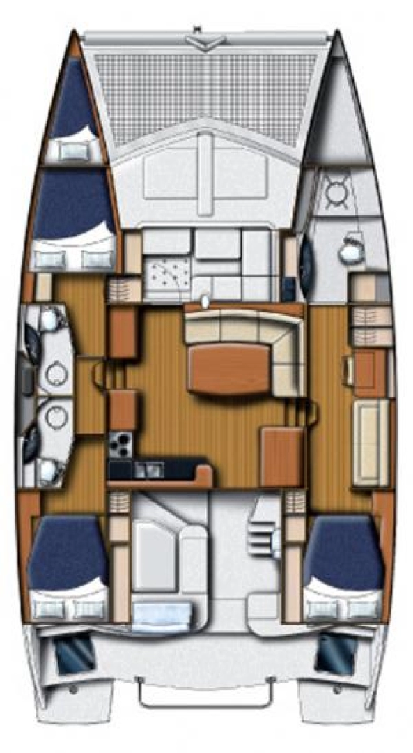 Alquiler Catamarán en Seget Donji - Leopard Catamarans / Robertson & Caine Leopard 45 - 3 + 1 cab.