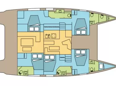 Alquiler de Catamarán, con o sin patrón Fountaine Pajot Pozzuoli