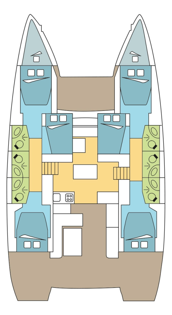 Alquiler de Catamarán, con o sin patrón Lagoon Parham Town