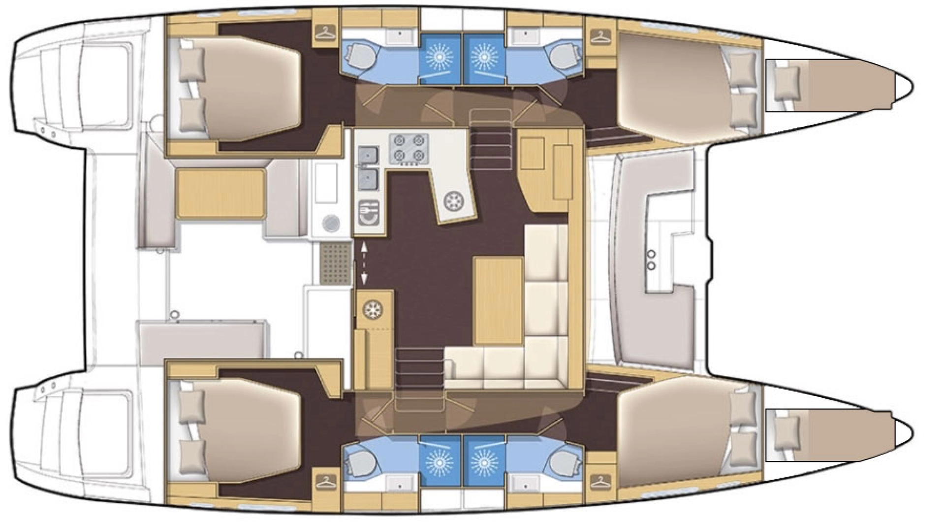 Alquiler Catamarán Lagoon con o sin  título de navegación