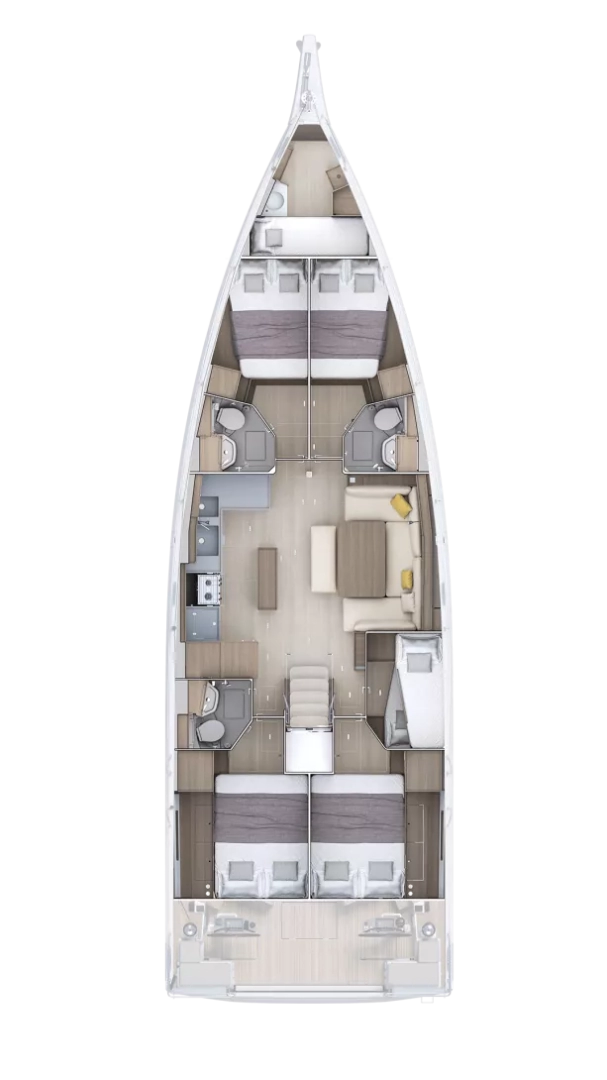 Alquiler de Bénéteau Oceanis 52 - 6 cab. en Álimos