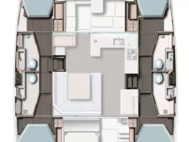 Leopard Catamarans / Robertson & Caine Leopard 45 - 3 + 1 cab. de alquiler a South Malé Atoll