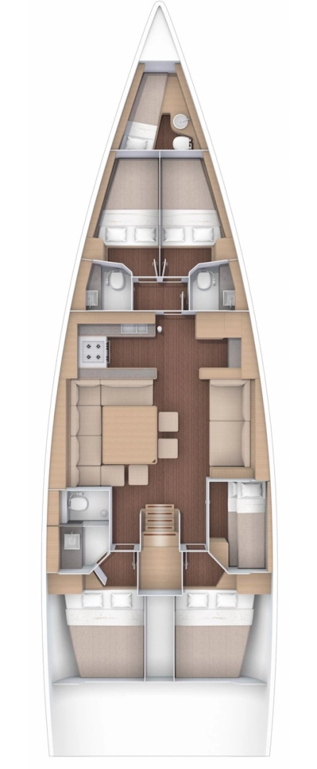 Alquiler Velero Dufour con o sin  título de navegación