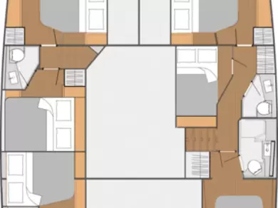 Alquiler Catamarán Fountaine Pajot con o sin  título de navegación