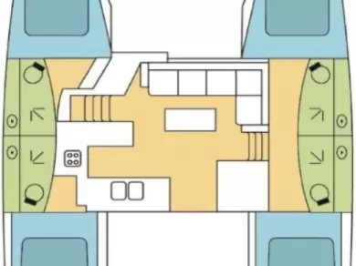 Alquiler Catamarán Fountaine Pajot con o sin  título de navegación