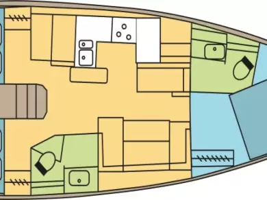 Alquiler de embarcaciones Jeanneau Sun Odyssey 410 enLefkáda en Samboat