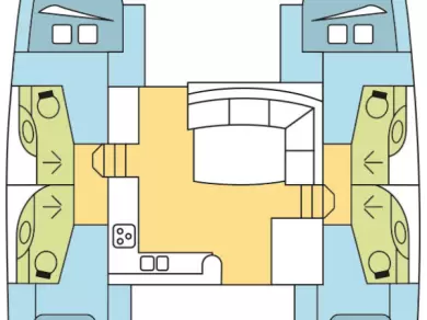 Alquiler de Catamarán, con o sin patrón Leopard Catamarans / Robertson & Caine Tribunj