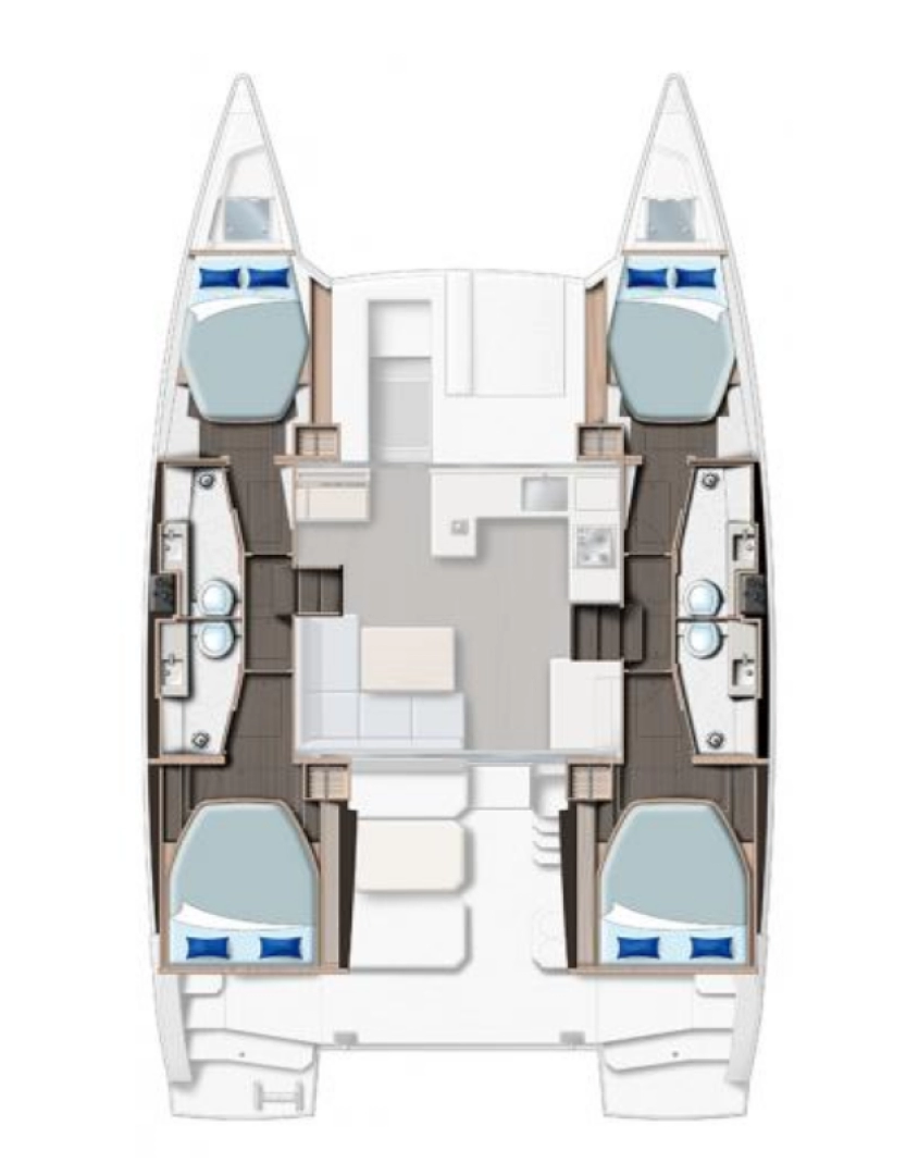 Leopard Catamarans / Robertson & Caine Leopard 42 - 4 cab. de alquiler a Procida