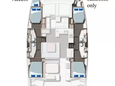Alquiler Catamarán Leopard Catamarans / Robertson & Caine con o sin  título de navegación