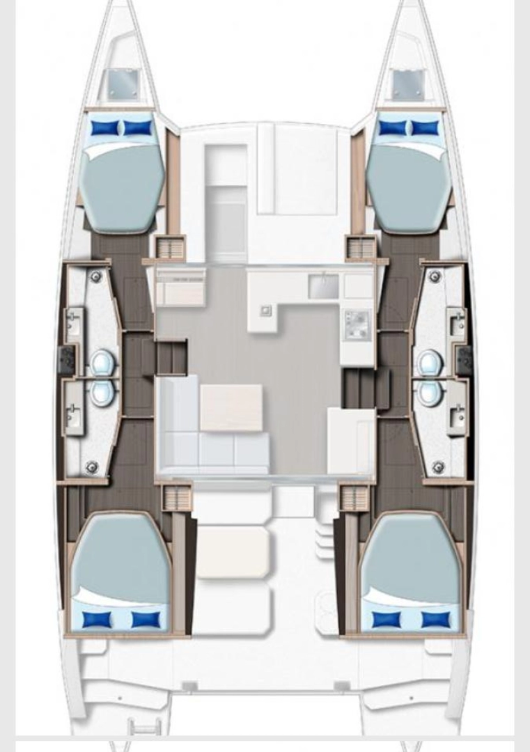 Leopard Catamarans / Robertson & Caine Leopard 42 - 4 cab. de alquiler a Furnari