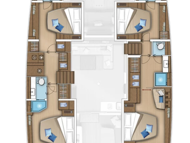 Alquiler de Lagoon Lagoon 55 - 4 + 2 cab. en Trogir