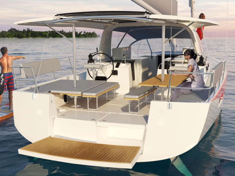 Alquiler de embarcaciones Jeanneau Sun Loft 47 enNéa Péramos en Samboat