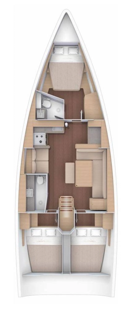 Alquiler de barcos Jezera barato de Dufour 430