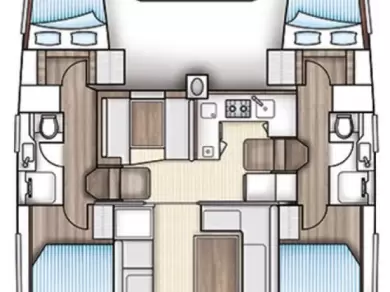 Alquiler de embarcaciones Nautitech Nautitech 40 enJezera en Samboat