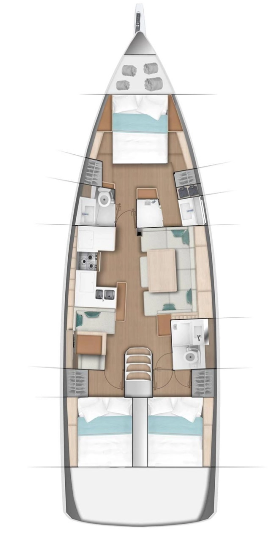Alquiler Göcek - Jeanneau Sun Odyssey 490 en SamBoat