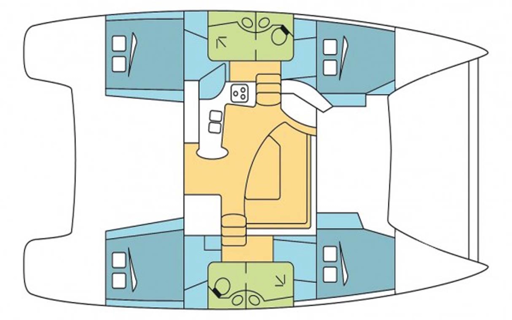 Alquiler de Fountaine Pajot Lipari 41 en Trogir