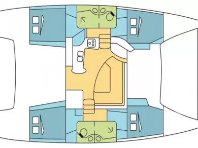 Alquiler de Fountaine Pajot Lipari 41 en Trogir