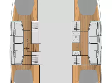 Alquiler Catamarán Fountaine Pajot con o sin  título de navegación