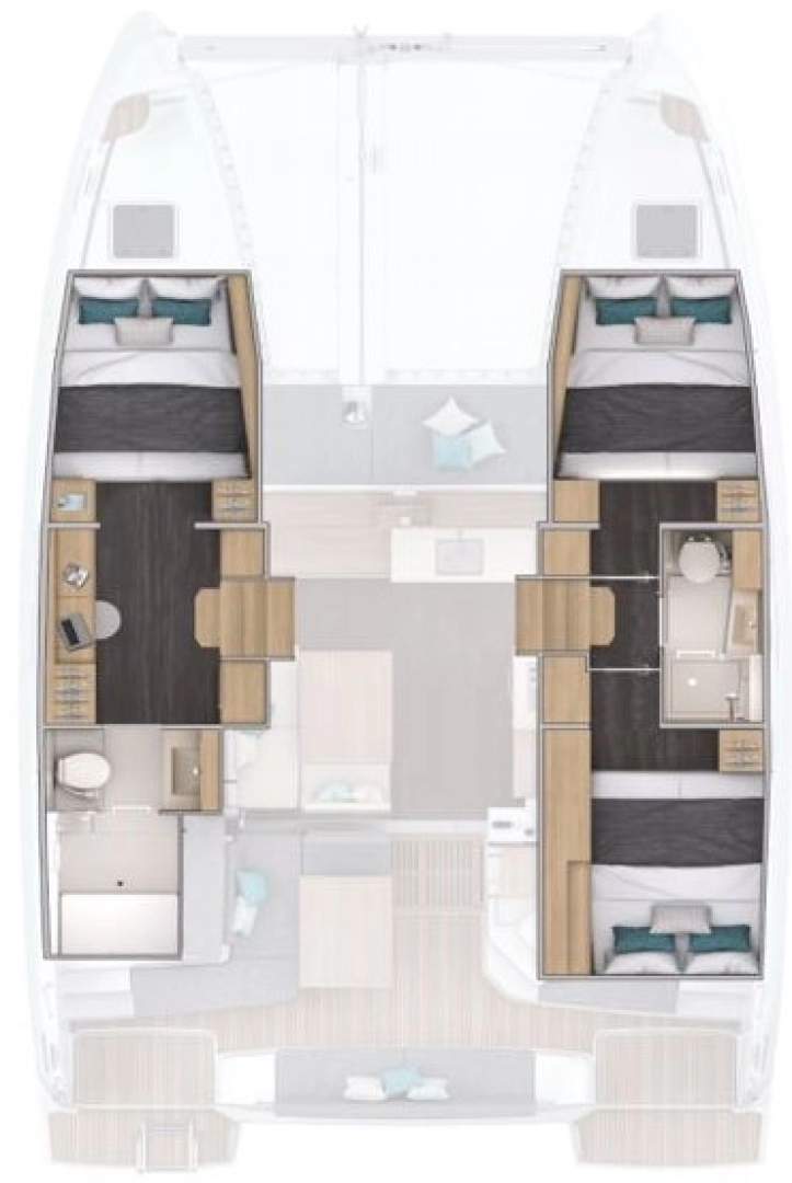 Alquiler de Lagoon Lagoon 38 - 3 + 2 cab. en Ellinikó