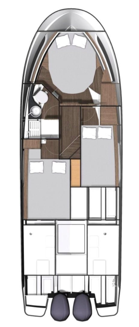 Alquiler de Lancha, con o sin patrón Jeanneau Pirovac